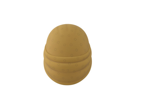 Yellow Lady Turban 3D Model