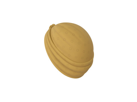 Yellow Lady Turban 3D Model