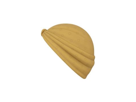 Yellow Lady Turban 3D Model