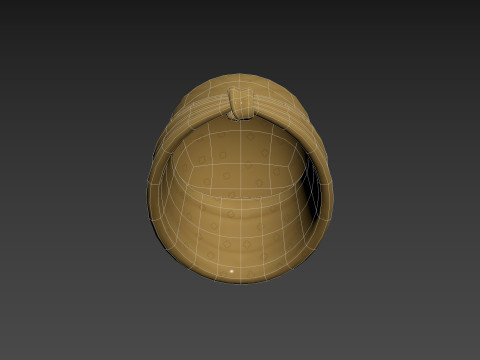 Yellow Lady Turban 3D Model