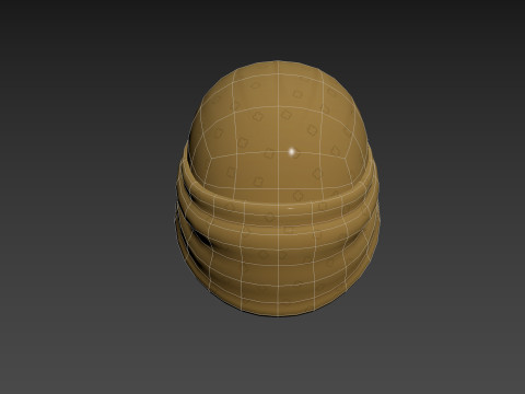 Yellow Lady Turban 3D Model