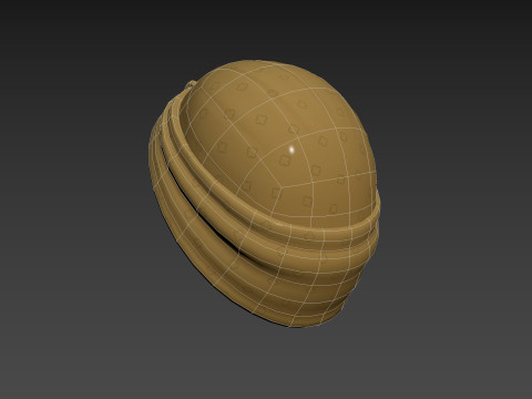 Yellow Lady Turban 3D Model