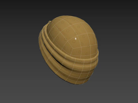 Yellow Lady Turban 3D Model