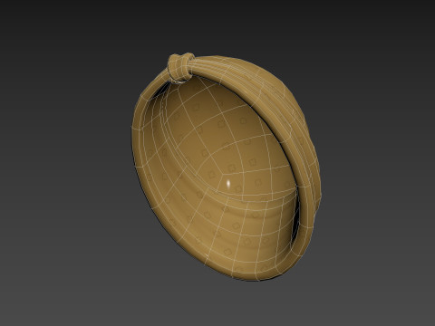 Yellow Lady Turban 3D Model