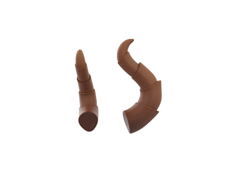 Demon Horn 2 3D Model