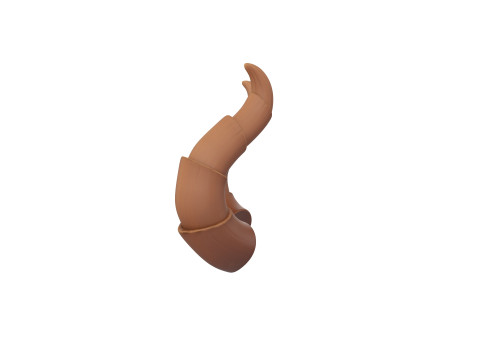 Demon Horn 2 3D Model