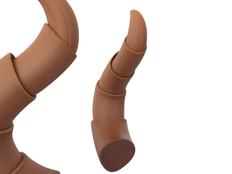 Demon Horn 2 3D Model