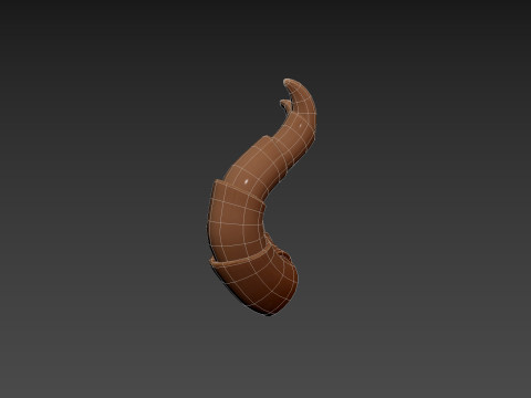 Demon Horn 2 3D Model