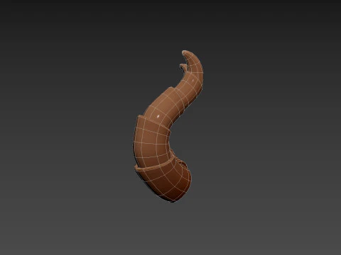 Demon Horn 2 3D Model