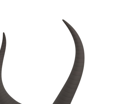 Demon Horn 3 3D Model