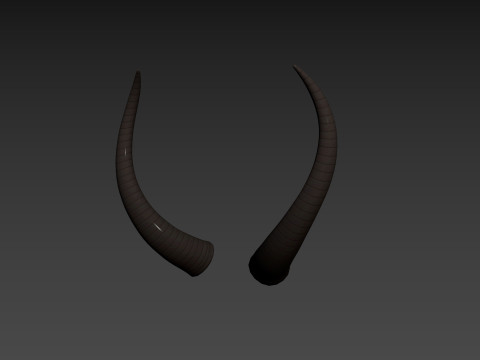 Demon Horn 3 3D Model