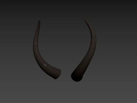 दानव हार्न 3 3D मॉडल