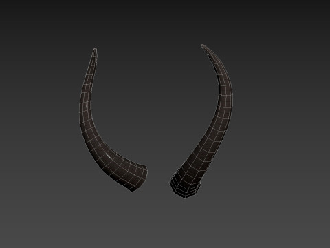 Demon Horn 3 3D Model