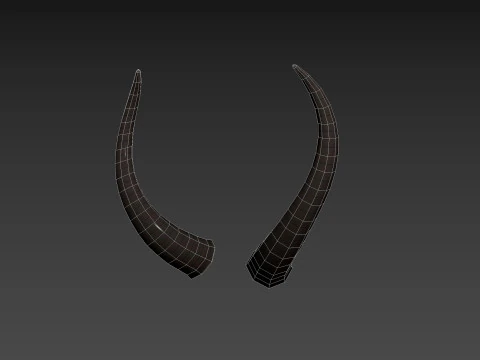 दानव हार्न 3 3D मॉडल
