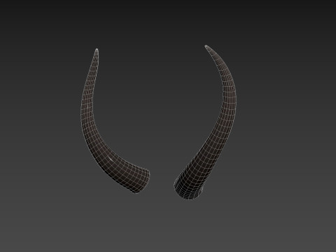 Demon Horn 3 3D Model