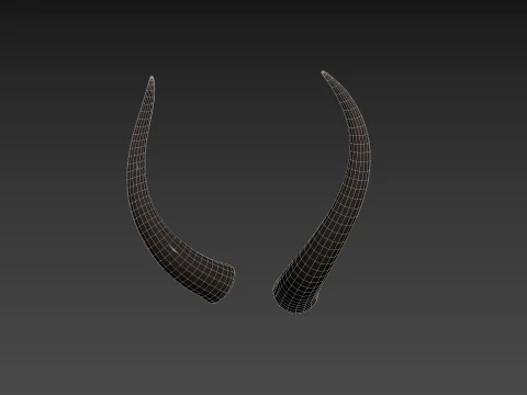 दानव हार्न 3 3D मॉडल