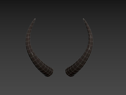 Demon Horn 3 3D Model