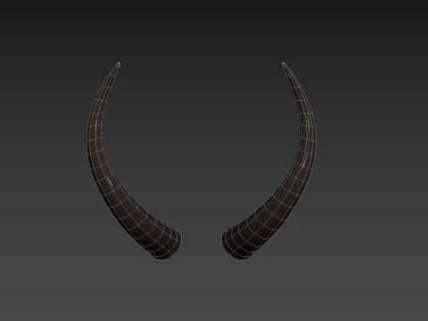 दानव हार्न 3 3D मॉडल