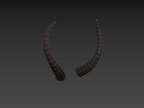 Demon Horn 3 3D Model