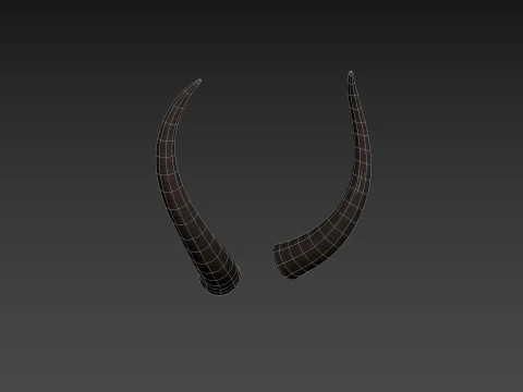 दानव हार्न 3 3D मॉडल