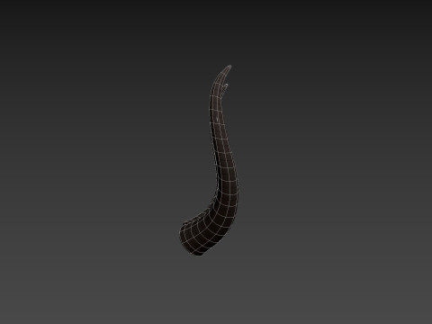 Demon Horn 3 3D Model