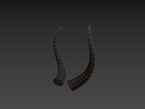 Demon Horn 3 3D Model