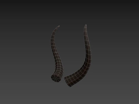 दानव हार्न 3 3D मॉडल