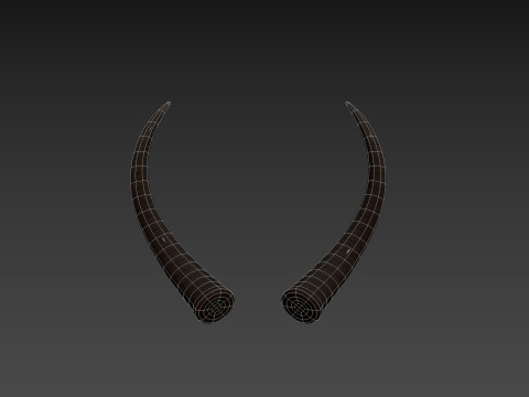 Demon Horn 3 3D Model