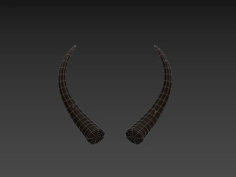 दानव हार्न 3 3D मॉडल