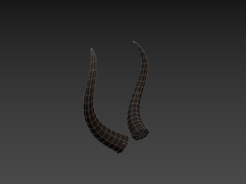 Demon Horn 3 3D Model