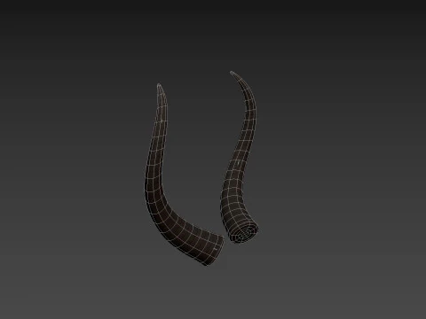 दानव हार्न 3 3D मॉडल