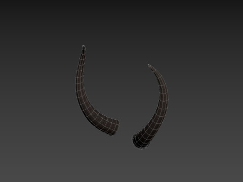 Demon Horn 3 3D Model