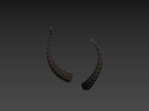 दानव हार्न 3 3D मॉडल