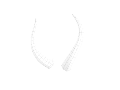 Demon Horn 3 3D Model