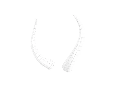 दानव हार्न 3 3D मॉडल