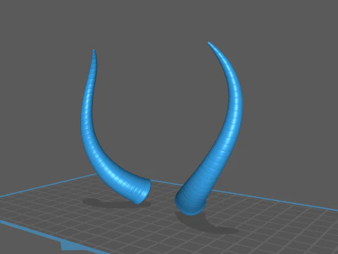 दानव हार्न 3 3D मॉडल