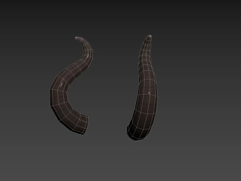 Satan Horn 2 3D Model