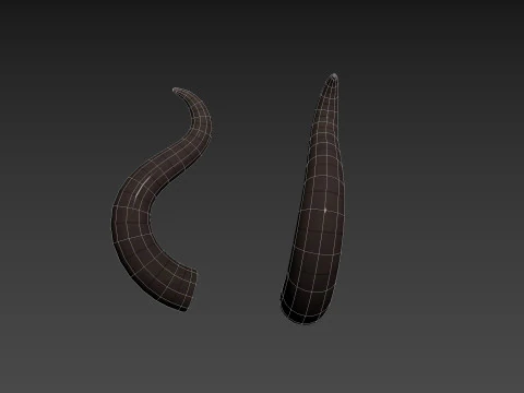 Satan Horn 2 3D Model