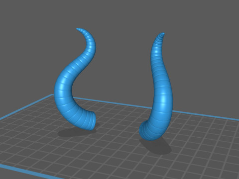 Satan Horn 2 3D Model
