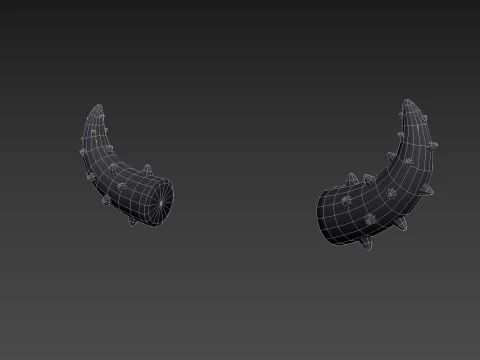 Corne &agrave; pointes Modèle 3D