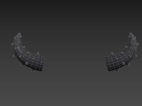 Corne &agrave; pointes Modèle 3D