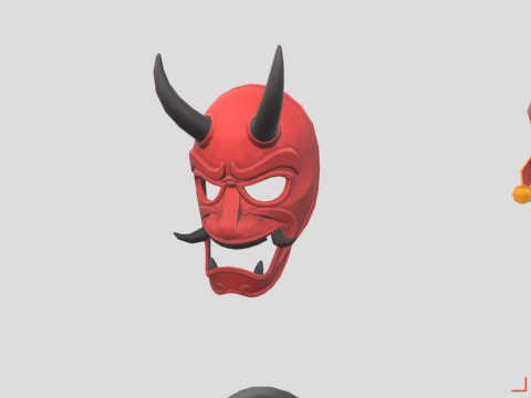 Low Poly Mask Pack 3D मॉडल