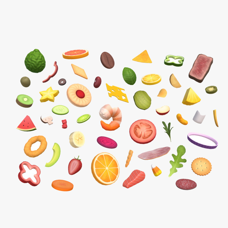 Low Poly Food Pack Vol 4 Modello 3D .c4d .max .obj .3ds .fbx .stl .blend 