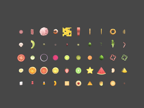 Low Poly Food Pack Vol 4 Modello 3D