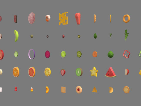 Low Poly Food Pack Vol 4 Modello 3D