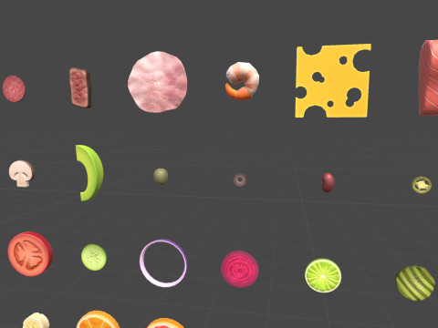 Low Poly Food Pack Vol 4 Modello 3D