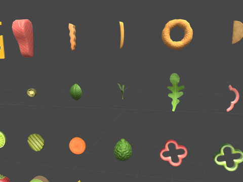 Low Poly Food Pack Vol 4 Modello 3D