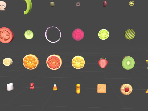 Low Poly Food Pack Vol 4 Modello 3D
