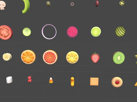 Low Poly Food Pack Vol 4 3D Model