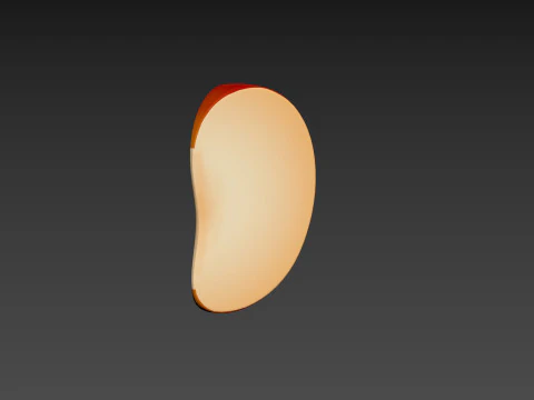 Apple Slice 3D Model